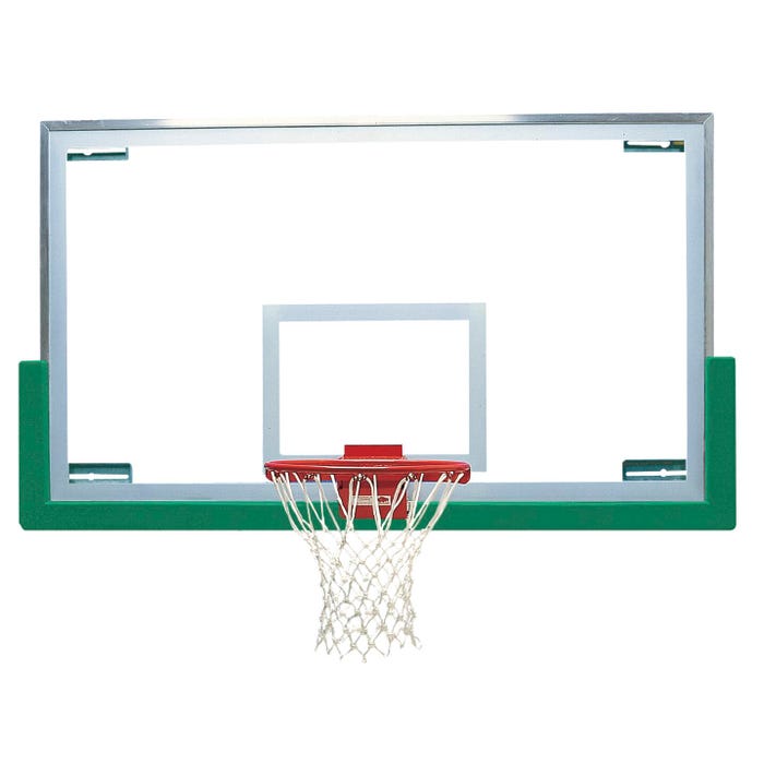 Bison Economy Short Basketball Backboard, 72 x 2-1/4 x 42 Inch Glass Backboard
