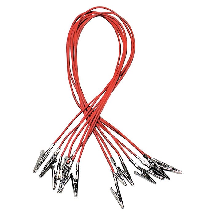 Frey Scientific Double Alligator Leads, 24 Inches, Pack of 7
