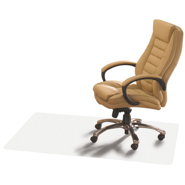 Floortex Advantagemat Rectangular Chair Mat - Chair Mat, f/Hard Floor, PVC, 45 x 53 Inches, Clear