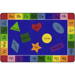 Image for Childcraft Rainbow of Shapes Carpet for Classrooms, Rectangle from School Specialty