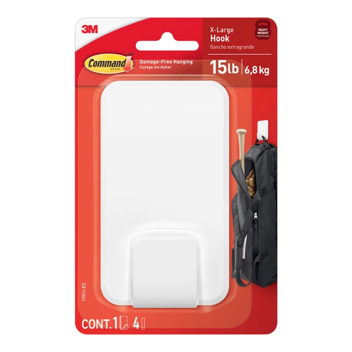 Command Utility Hook, X-Large, 15 Pound Capacity