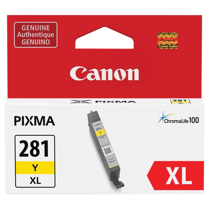 Canon PIXMA CLI-281 Ink Cartridge, Yellow