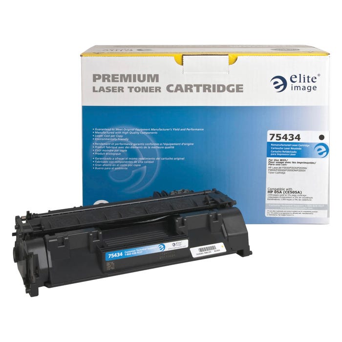Elite Image Remanufactured Toner Cartridge, For Use with HP Laserjet P2035 Series, Black