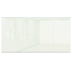 MooreCo Office Glass Wall Panel, 4 x 12 Feet 2028790