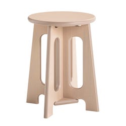 Image for Childcraft Out2Grow Outdoor Oak Poly Stool, 14 x 12 x 16 Inches from School Specialty