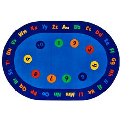 Carpets for Kids KID$ Value PLUS Circletime Early Learning Carpet, Oval 4002281