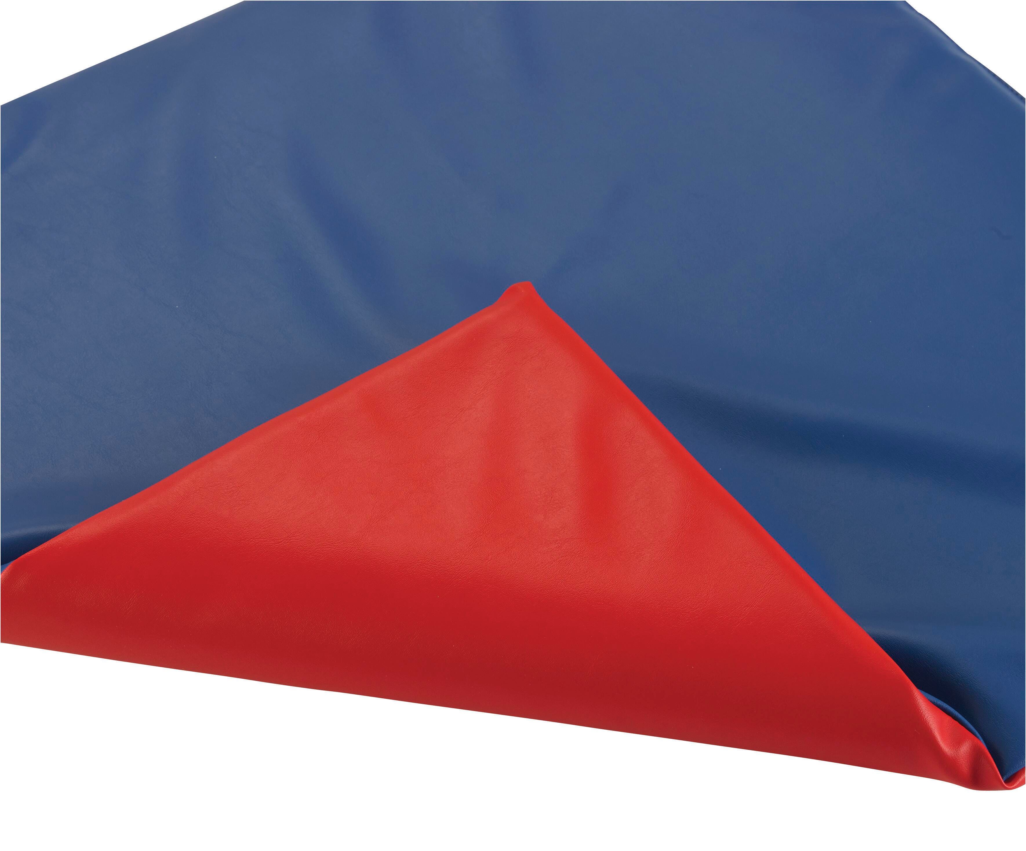 The Children's Factory 2-Sided Cushion, 28 x 28 x 1 Inches, Blue and Red, Item Number 2088682