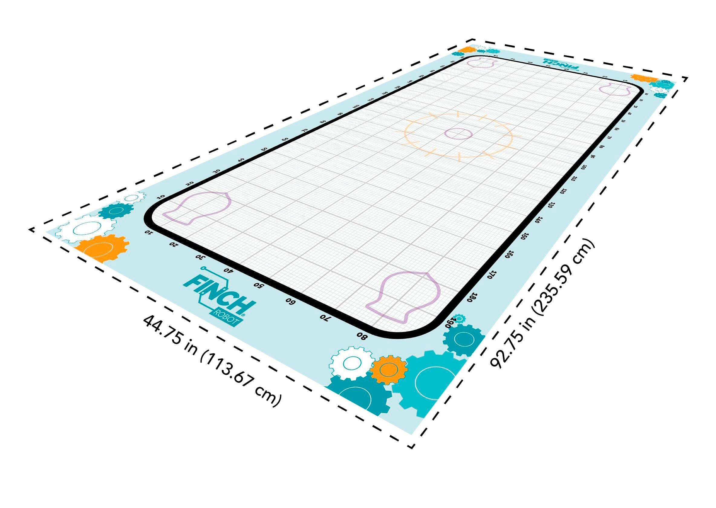 Image for Birdbrain Technologies Finch Math Mat, 44-3/4 x 92-3/4 Inches from School Specialty