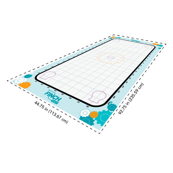 Birdbrain Technologies Finch Math Mat, 44-3/4 x 92-3/4 Inches