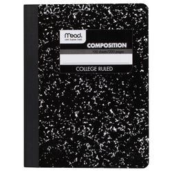 Mead Composition Book, College Ruled, 7-1/2 x 9-3/4 Inches, Black