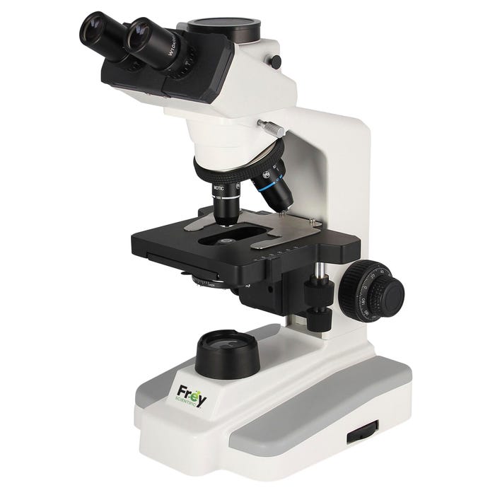 Frey Scientific Compound Trinocular University Microscope, Semi-Plan