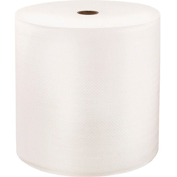LoCor Hardwound Roll Towels, 8 Inch Wide x 1,000 Feet, Pack of 6