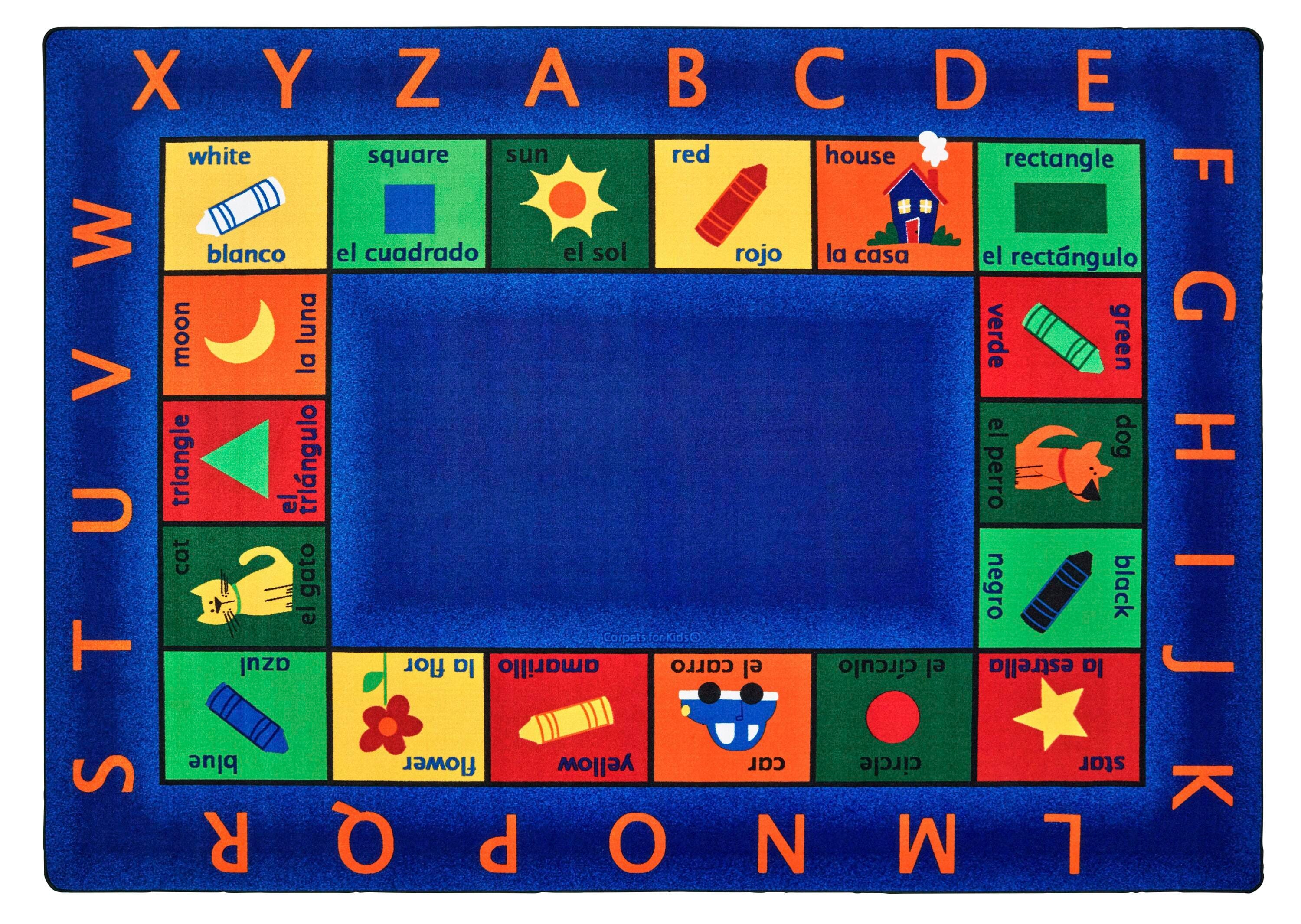 Carpets for Kids Premium Bilingual Circletime Carpet, Rectangle 4002389
