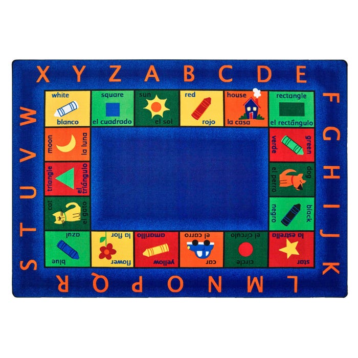 Carpets for Kids Premium Bilingual Circletime Carpet, Rectangle