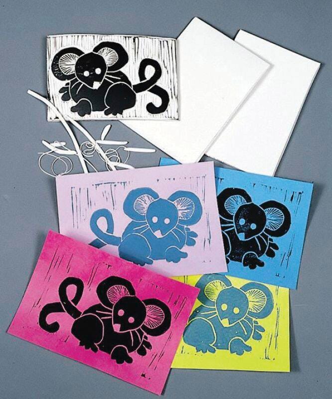 Linoleum Block Printing, Item Number 424663