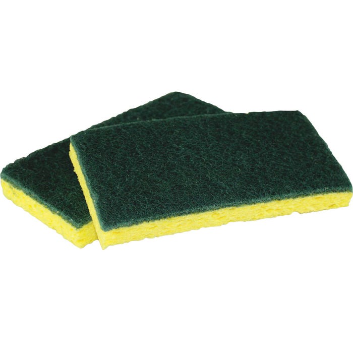 Impact Products Cellulose Scrubber Sponge, Yellow - Green, Pack of 5