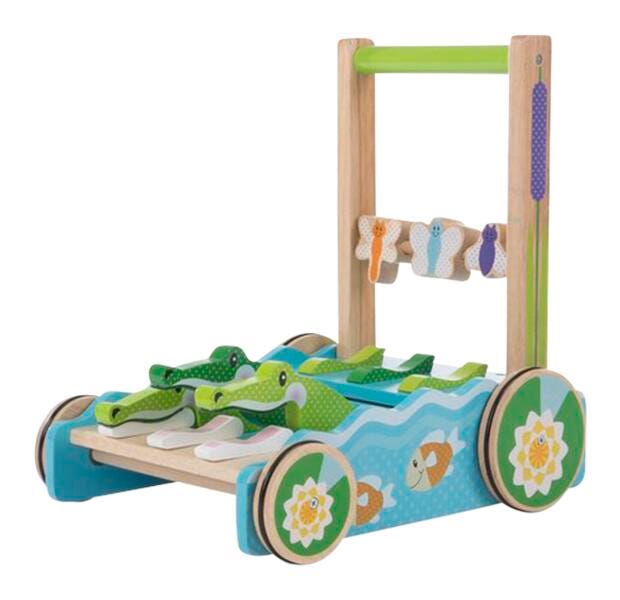Melissa & Doug First Play Chomp and Clack Alligator Push Toy 2013970