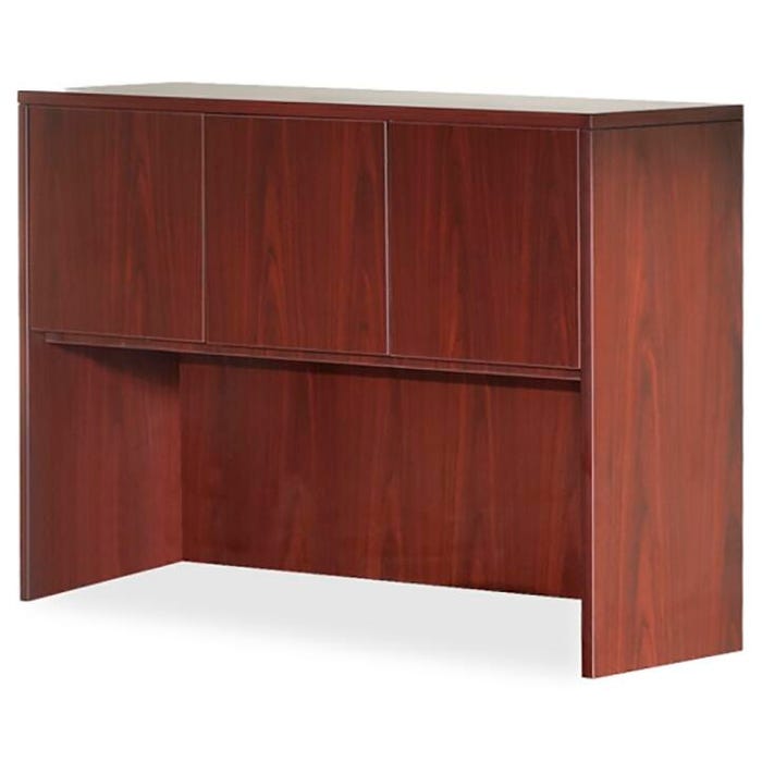 Classroom Select Laminate Hutch with Doors, 59 x 14-3/4 x 36 Inches, Mahogany