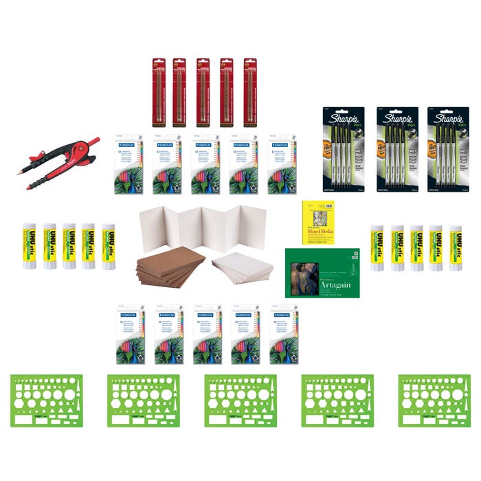 Sax Workshop-In-A-Box Coloring Book Creation of Mini Mandalas, For 10 Users