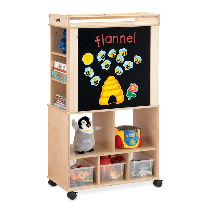 Jonti-Craft Script-N-Skills Mobile Station Teaching Cart, 29-1/2 x 16 x 51 Inches