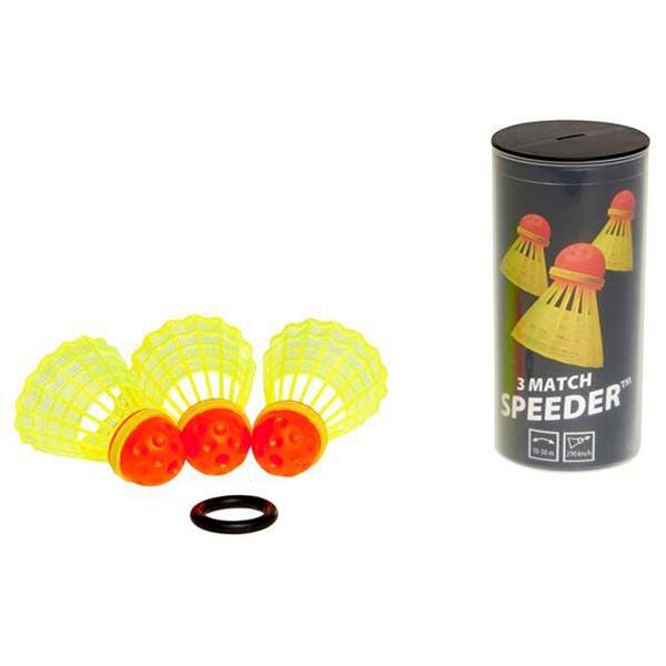 Image for Speedminton Match Speeder, Tube of 3 Shuttles from School Specialty