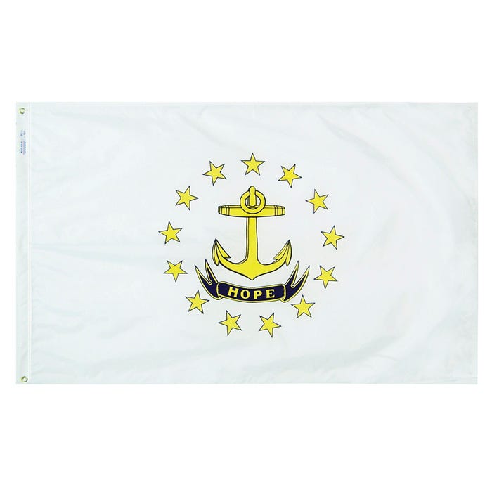 Annin Rhode Island State Flag, Nylon, Indoor, 3 x 5 Feet