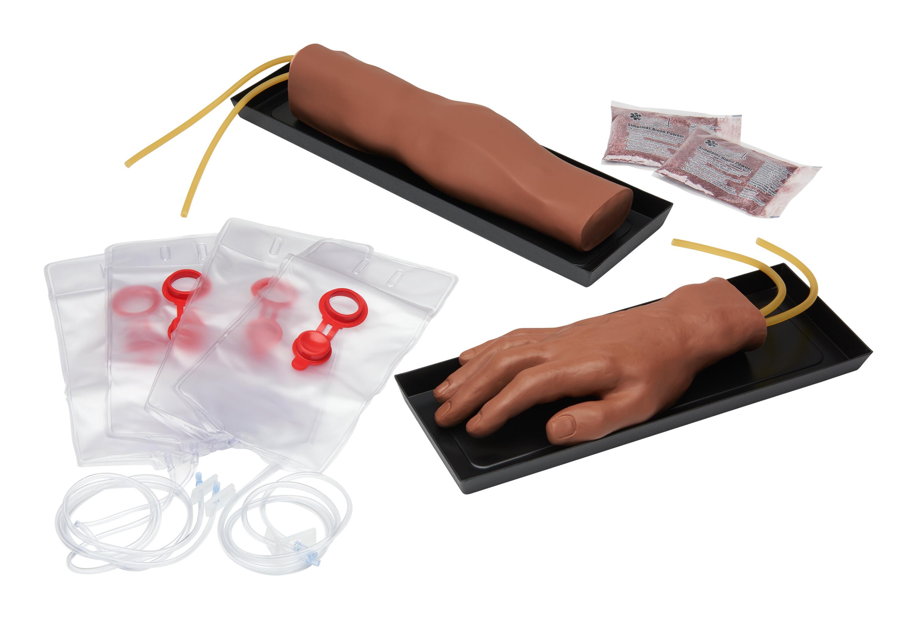 Simulaids® IV Training Arm and Hand Set - Dark