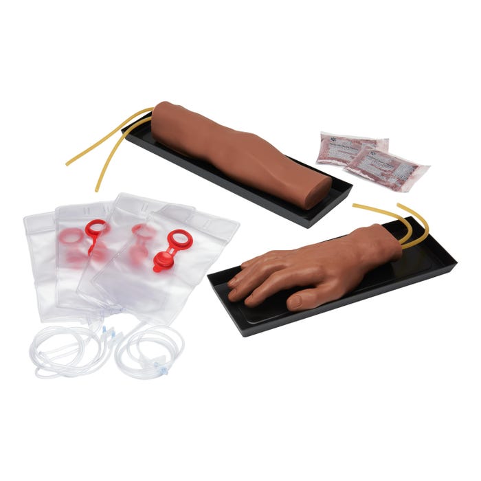 Simulaids® IV Training Arm and Hand Set - Dark