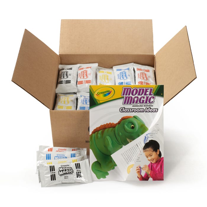 Crayola Model Magic Classpack, 1 Ounce Pouches, Assorted Colors, Set of 75