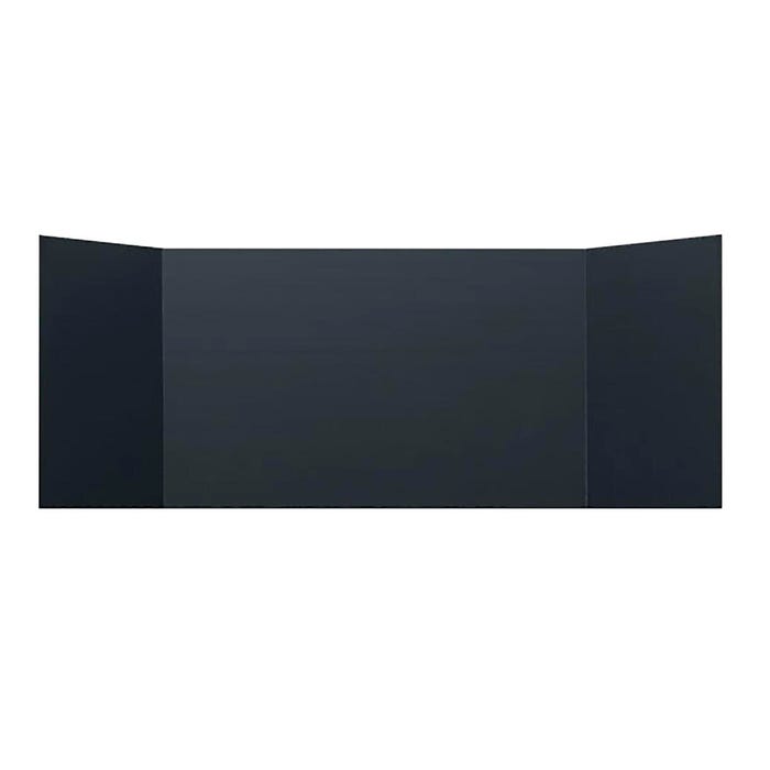 Flipside Study Carrels, 12 x 48 Inches, Black Foam, Pack of 24