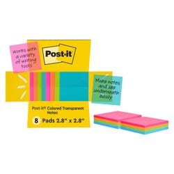 Post-it® Transparent Notes, 2-7/8 x 2-7/8 Inches, 36 Sheets 2150098