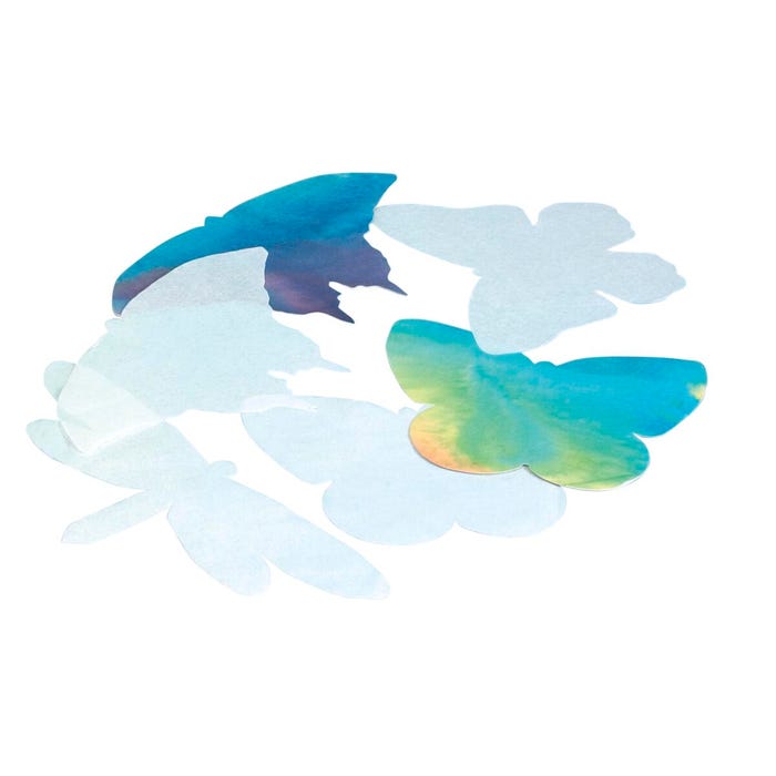 Roylco Butterfly Color Diffusing Paper, 7 x 11 Inches, White, Pack of 48
