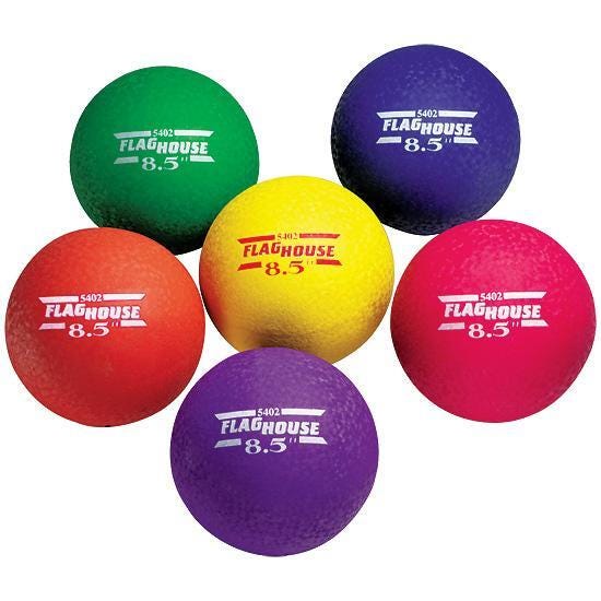 FlagHouse Long-Lasting 3-Ply Playground Ball, Blue 2120390