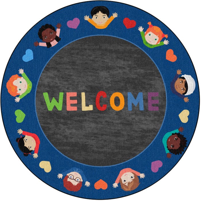 Childcraft Welcome Friends Carpet, Round