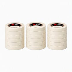 3M General Use Masking Tape, 0.5 Inch x 60 Yards, Tan, Pack of 18