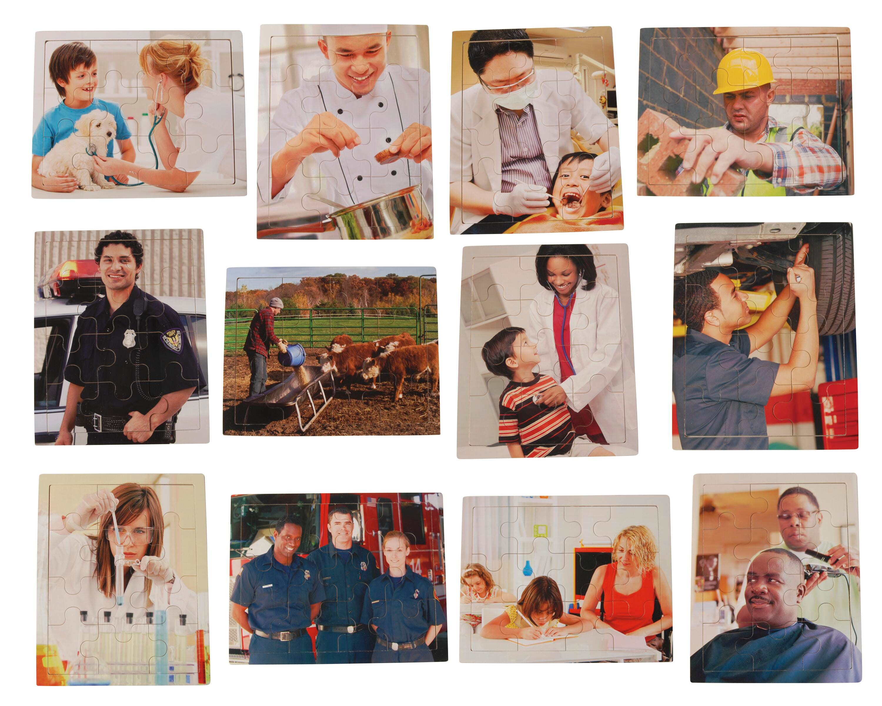 Marvel Education Real Photo Career Puzzles, Set of 12 2025534