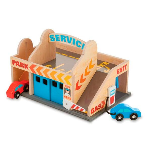 Melissa & Doug Service Station Parking Garage, 3 Pieces 1609504