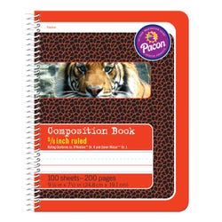 Pacon Composition Book, 5/8 Inch Ruled, Red, Item Number 1534139