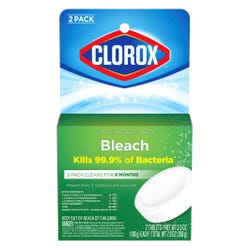 Image for Clorox Automatic Toilet Bowl Cleaner, 3.5 oz, White, 2 Per Pack from School Specialty