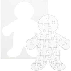 Hygloss Compoz-A-Puzzle Person, 26 Pieces, 8 x 10 Inches, Pack of 24 2148778