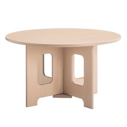 Image for Childcraft Out2Grow Outdoor Oak Poly Table, 36 Round x 20 Inches from School Specialty
