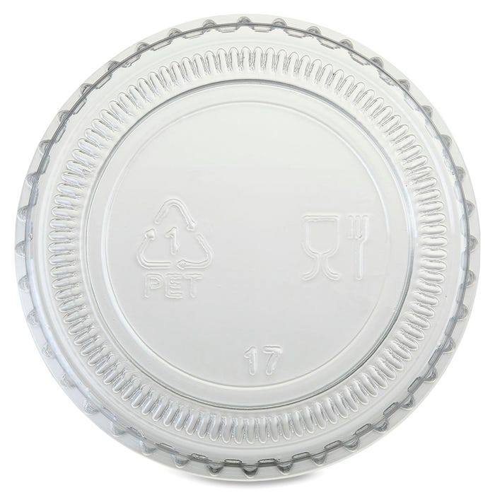 Genuine Joe Portion Cup Lid, 1 Ounce, Clear, Pack of 2500