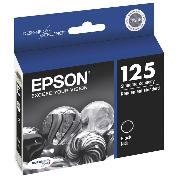 Epson DURABrite Ultra Ink Cartridge, T125120S, Black
