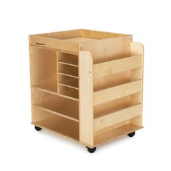 Childcraft Mobile Art Cart with Storage Shelves, 29-3/4 x 24 x 33 Inches 1457568