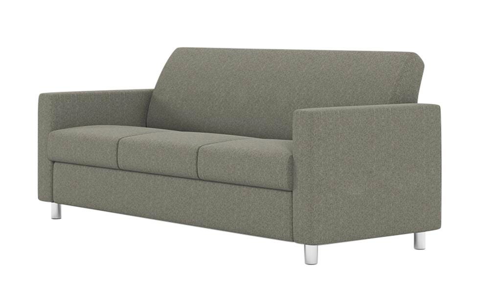 AIS NV 3-Seater Sofa, Silver Metal Legs, 78-1/2 W x 32-1/2 D x 34 H in 4002592