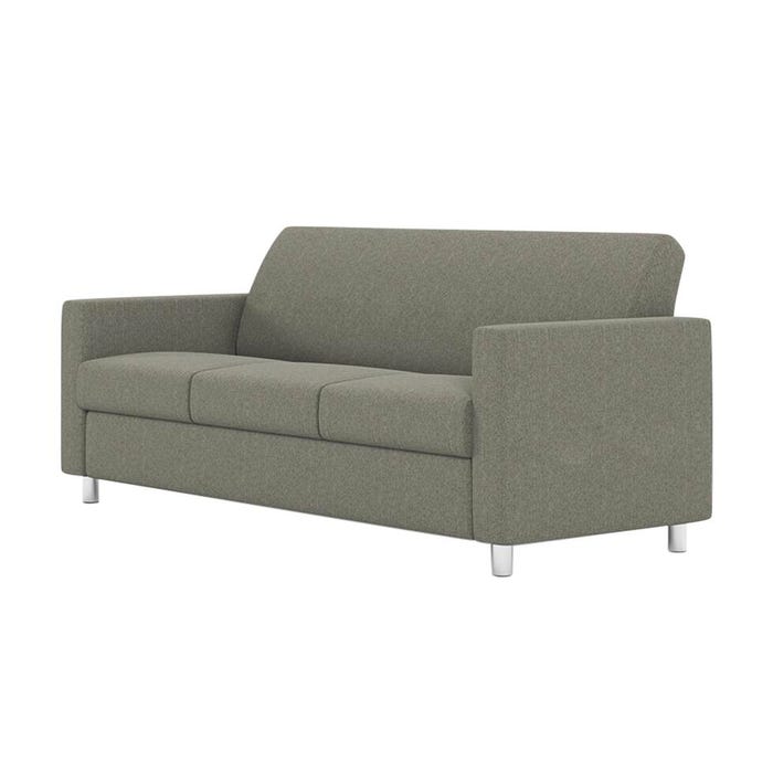 AIS NV 3-Seater Sofa, Silver Metal Legs, 78-1/2 x 32-1/2 x 34 Inches
