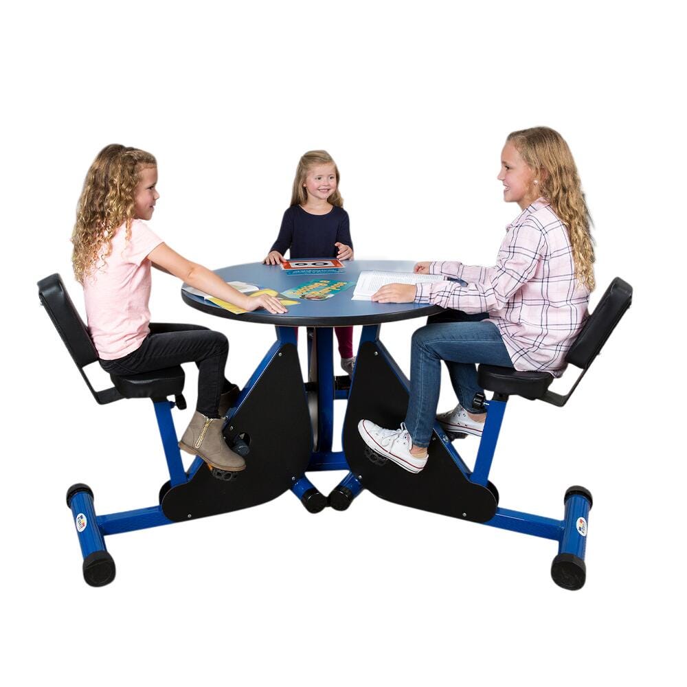 Image for KIDSFIT KC-65 Three Person Round Pedal Desk from School Specialty