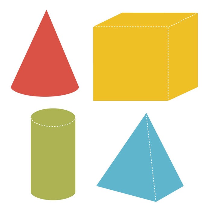 AccuCut 2-D Geometric Die Set #2, Large, Set of 4