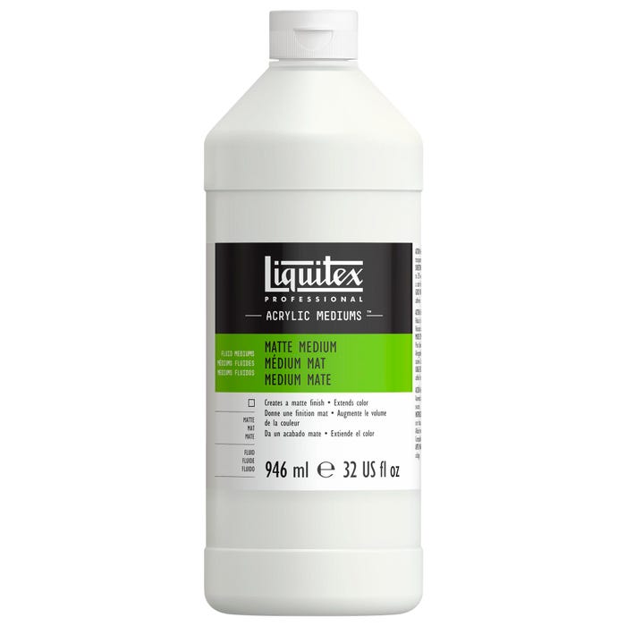 Liquitex Acrylic Medium, 1 Quart Squeeze Bottle, Matte