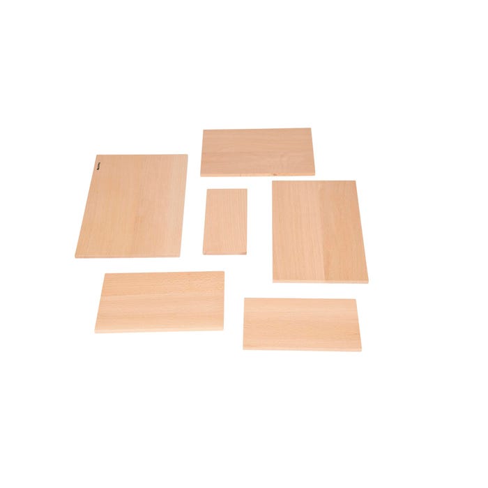 TickiT Natural Architect Panels, Rectangles, Set of 6